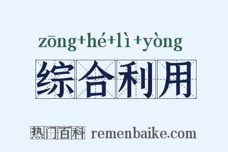 综合利用是什么意思的图片